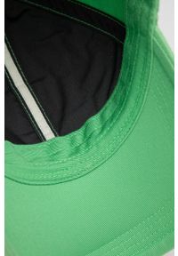 Marc O'Polo czapka kolor zielony z aplikacją. Kolor: zielony. Materiał: bawełna. Wzór: aplikacja