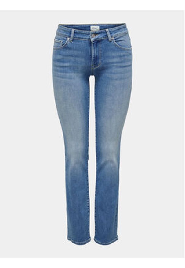 only - ONLY Jeansy Alicia 15258103 Niebieski Straight Fit. Kolor: niebieski
