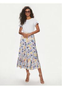 Liu Jo Sukienka codzienna MA4114 J7821 Biały Regular Fit. Okazja: na co dzień. Kolor: biały. Materiał: syntetyk. Typ sukienki: proste. Styl: casual #3