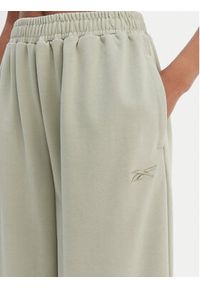 Reebok Spodnie dresowe Reebok x Ewa Chodakowska RK25624CCW Zielony Wide Leg. Kolor: zielony. Materiał: syntetyk, bawełna #2