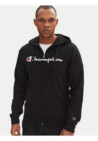 Champion Bluza 220728 Czarny Slim Fit. Kolor: czarny. Materiał: bawełna #4