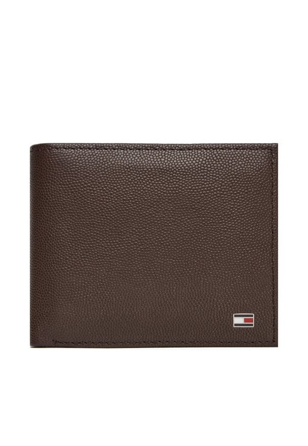 TOMMY HILFIGER - Tommy Hilfiger Duży Portfel Męski Th Flag Cc And Coin AM0AM13519 Brązowy. Kolor: brązowy. Materiał: skóra
