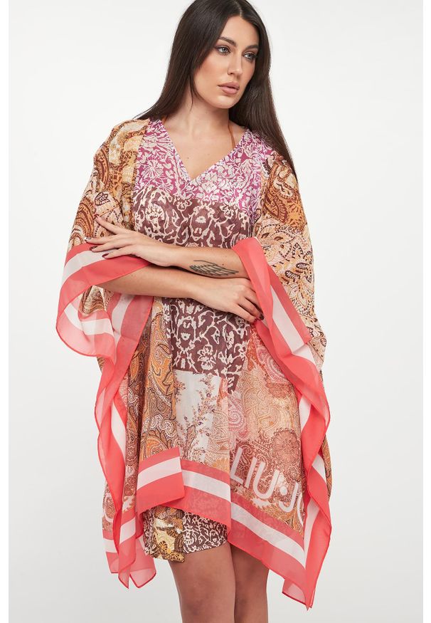 Liu Jo - Narzutka plażowa z wzorem paisley LIU JO. Okazja: na plażę. Wzór: paisley