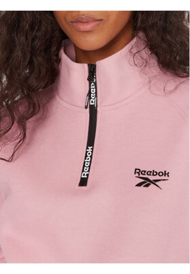 Reebok Bluza RK25160CCW Różowy Regular Fit. Kolor: różowy. Materiał: syntetyk