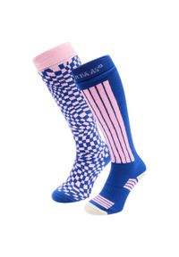 POEDERBAAS - Skarpety narciarskie - Damskie - 2 pary - Ballpoint Blue. Kolor: niebieski. Materiał: akryl, wełna, poliamid, elastan. Sport: narciarstwo #1