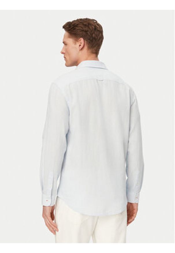 Tommy Jeans Koszula DM0DM22761 Niebieski jasny Regular Fit. Kolor: niebieski. Materiał: len