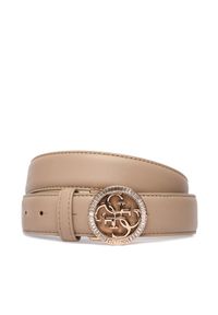 Guess Pasek Damski BW9284 P5430 Beżowy. Kolor: beżowy. Materiał: skóra