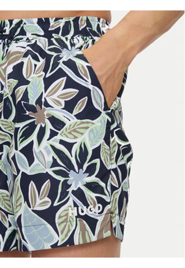 Hugo - HUGO Szorty kąpielowe Calala 50510061 Granatowy Regular Fit. Kolor: niebieski. Materiał: syntetyk