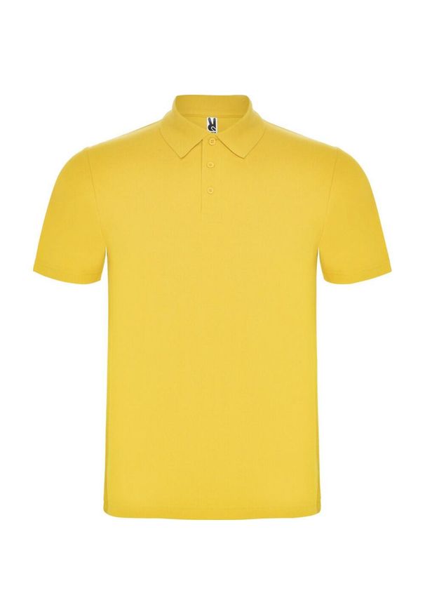 ROLY - Koszulka Polo Z Krótkim Rękawem Unisex Adult Austral. Typ kołnierza: polo. Kolor: żółty. Długość rękawa: krótki rękaw. Długość: krótkie