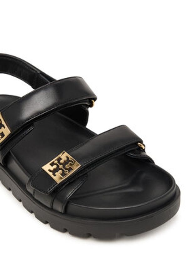 Tory Burch Sandały Mellow Sport 179591 Czarny. Kolor: czarny. Materiał: skóra. Styl: sportowy