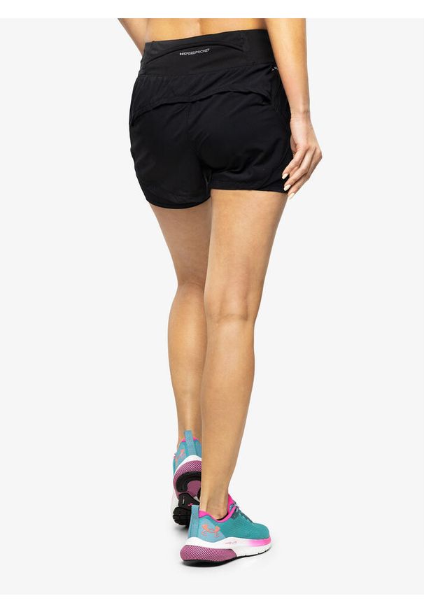 Spodenki do biegania damskie Under Armour Run Elite 2in1 Short. Kolor: czarny. Sport: bieganie