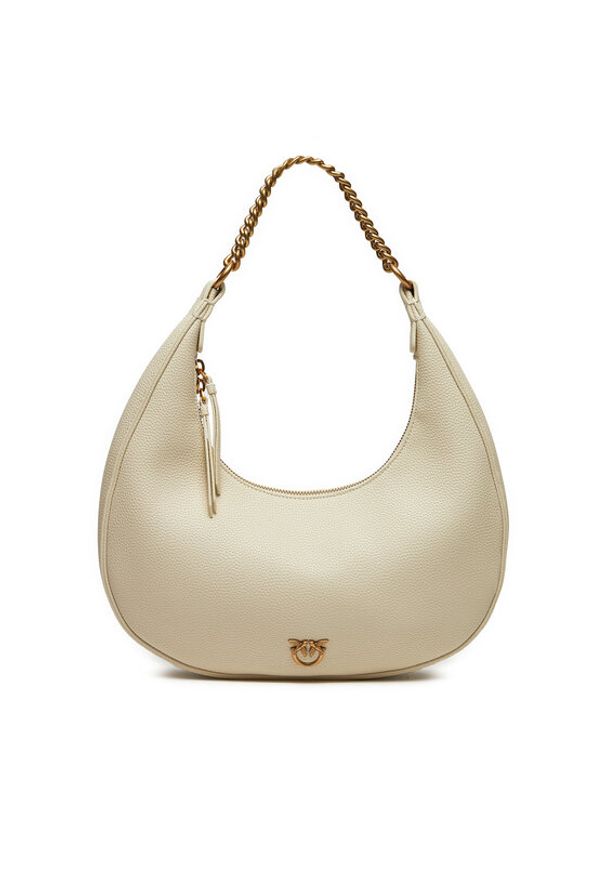 Pinko - PINKO Torebka Brioche Hobo Classic AI 24-25 PLTT 101526 A29Q Écru. Materiał: skórzane