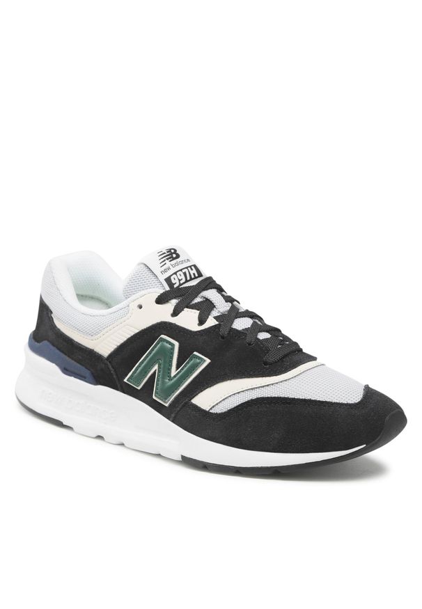 Sneakersy New Balance CM997HSY Czarny. Kolor: czarny. Materiał: skóra, zamsz