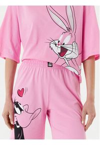 United Colors of Benetton - United Colors Of Benetton Piżama 30963P03W Różowy Regular Fit. Kolor: różowy. Materiał: bawełna #3
