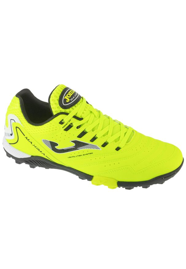 Joma - Buty piłkarskie turfy męskie, Maxima 25 MAXW TF. Kolor: żółty. Sport: piłka nożna