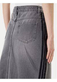 Adidas - adidas Spódnica jeansowa adicolor 3-Stripes JW2659 Szary Regular Fit. Kolor: szary. Materiał: bawełna #3