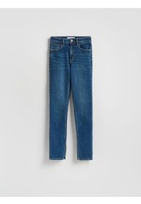 Reserved - Jeansy slim fit high waist - granatowy. Stan: podwyższony. Kolor: niebieski #1