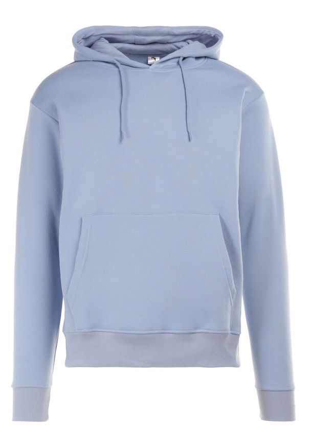 Born2be - Niebieska Bluza Kasiab. Okazja: na co dzień. Typ kołnierza: kaptur. Kolor: niebieski. Materiał: jeans, dzianina. Długość rękawa: długi rękaw. Długość: długie. Wzór: gładki. Styl: casual