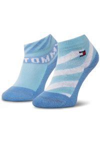 TOMMY HILFIGER - Bawełniane skarpetki dla dzieci Tommy Hilfiger - Komfort i styl. Kolor: fioletowy. Materiał: elastan, poliamid, bawełna