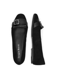 Sergio Bardi Baleriny RST-E1068-01SB Czarny. Kolor: czarny. Materiał: zamsz, skóra #7