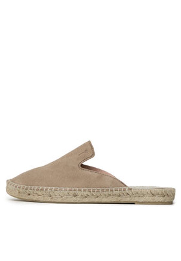 Manebi Espadryle Mules W 1.9 M0 Brązowy. Kolor: brązowy. Materiał: zamsz, skóra