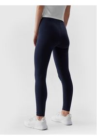 4f - 4F Legginsy 4FAW23TTIGF108 Granatowy Regular Fit. Kolor: niebieski. Materiał: bawełna #5