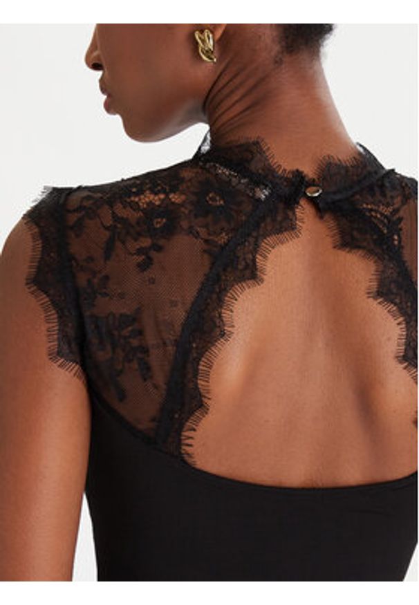 Rinascimento Body CFC0125003003 Czarny Slim Fit. Kolor: czarny. Materiał: syntetyk