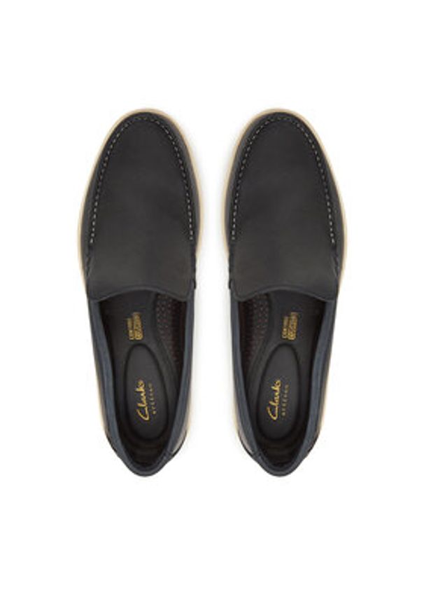 Clarks Mokasyny Bratton Loafer 26181278 Granatowy. Kolor: niebieski. Materiał: skóra