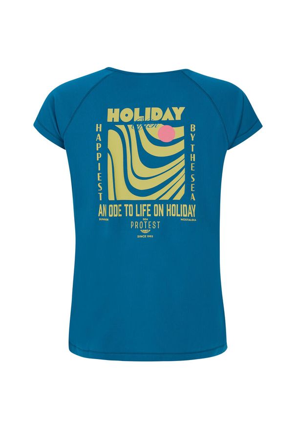 Koszulka damska Protest Happy. Kolor: niebieski. Sezon: lato