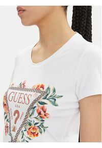 Guess T-Shirt W4GI24 J1314 Biały Slim Fit. Kolor: biały. Materiał: bawełna #3