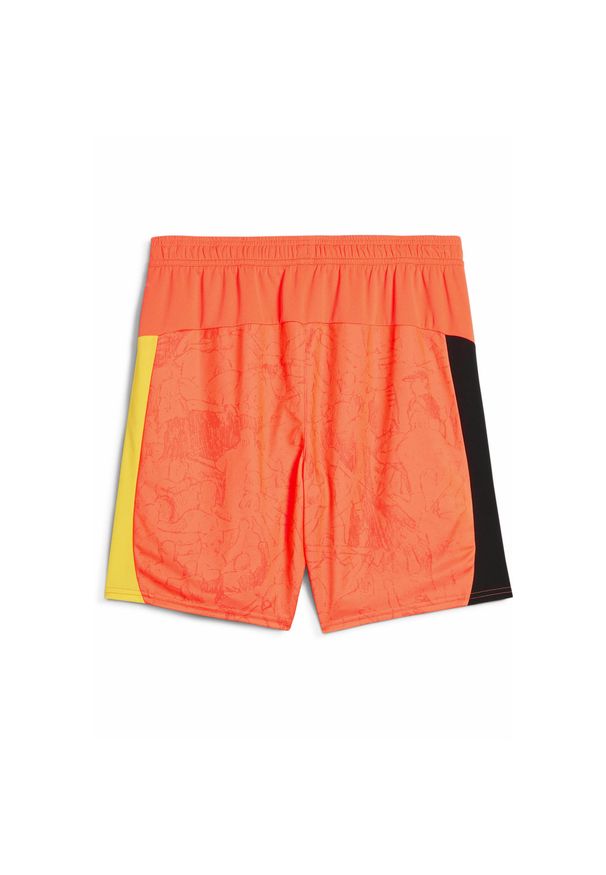 Puma - Męskie szorty KIDSUPER × MANCHESTER CITY PUMA Neon Sun Black Orange. Kolor: czarny, pomarańczowy, wielokolorowy, żółty. Sezon: lato