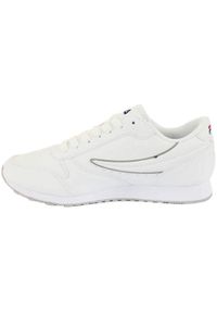 Buty do chodzenia męskie Fila Orbit. Zapięcie: sznurówki. Kolor: biały. Materiał: tkanina, materiał, skóra, syntetyk. Szerokość cholewki: normalna. Sport: turystyka piesza