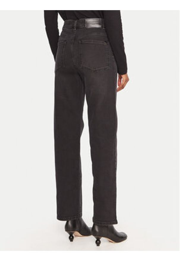 Weekend Max Mara Jeansy Cinese 2525186012 Czarny Straight Fit. Kolor: czarny