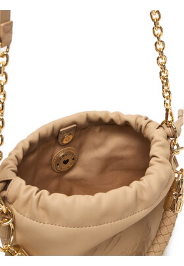Love Moschino - LOVE MOSCHINO Torebka JC4220PP0OKA0209 Beżowy. Kolor: beżowy. Materiał: skórzane