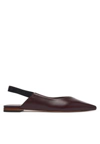 Max Mara Baleriny Mxacrea 2614521431600 Bordowy. Kolor: czerwony. Materiał: skóra #1
