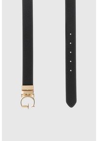 Guess - GUESS Czarny pasek damski Calista H30. Kolor: czarny