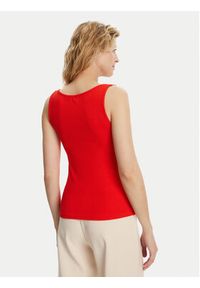 Morgan Top 251-DOUBI Czerwony Slim Fit. Kolor: czerwony. Materiał: wiskoza #3