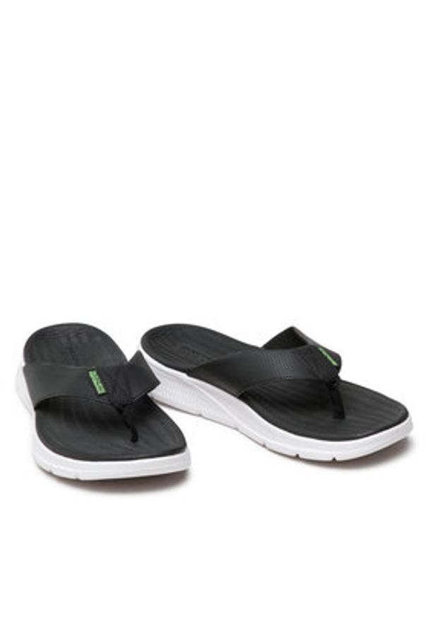 skechers - Skechers Japonki Go Consistent Sandal 229035/BLK Czarny. Kolor: czarny. Materiał: skóra