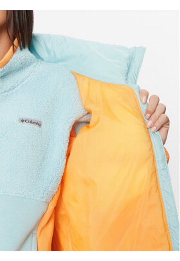 columbia - Columbia Kurtka zimowa Puffect™ Color Blocked Jacket Pomarańczowy Regular Fit. Kolor: pomarańczowy. Materiał: syntetyk. Sezon: zima
