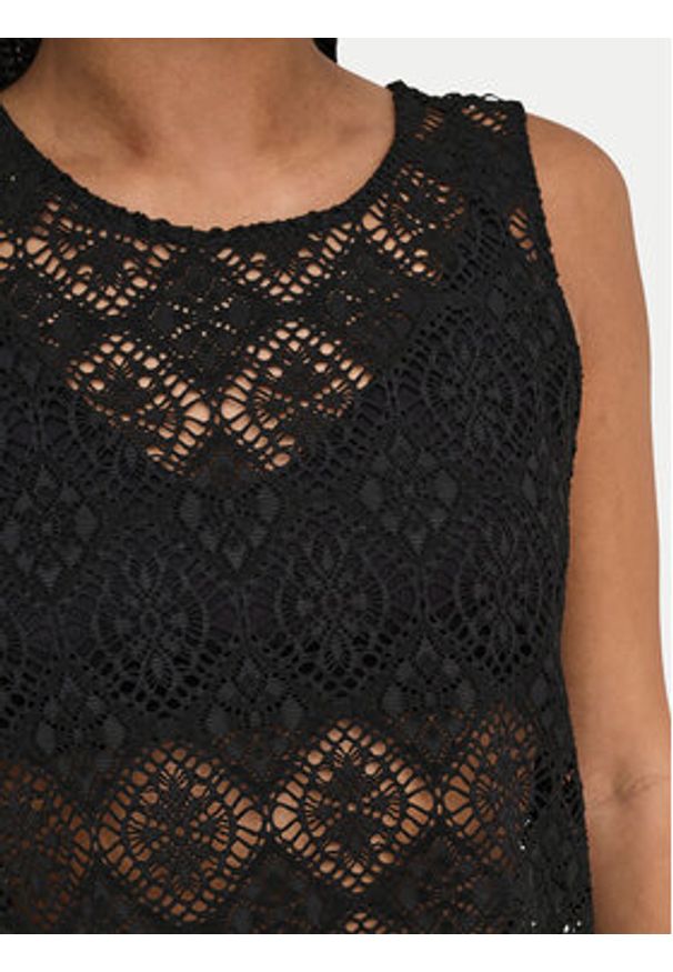 JDY Top Eva 15351499 Czarny Regular Fit. Kolor: czarny. Materiał: syntetyk