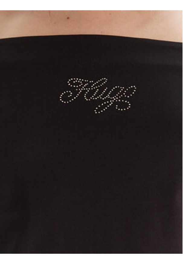 Hugo - HUGO Bluzka Dolder 50546931 Czarny Slim Fit. Kolor: czarny. Materiał: bawełna