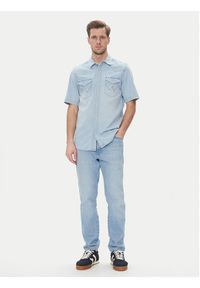 Wrangler Polo 112365466 Biały Regular Fit. Typ kołnierza: polo. Kolor: biały. Materiał: bawełna