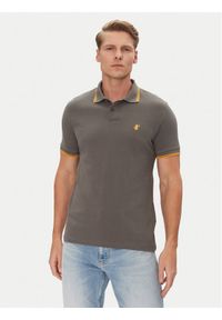 Save The Duck Polo DR0136M BATE20 Szary Regular Fit. Typ kołnierza: polo. Kolor: szary. Materiał: bawełna