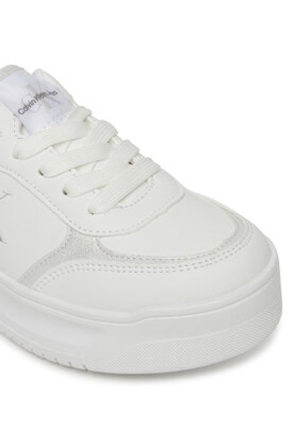 Calvin Klein Jeans Sneakersy V3A9-82021-1355X025 Biały. Kolor: biały. Materiał: skóra