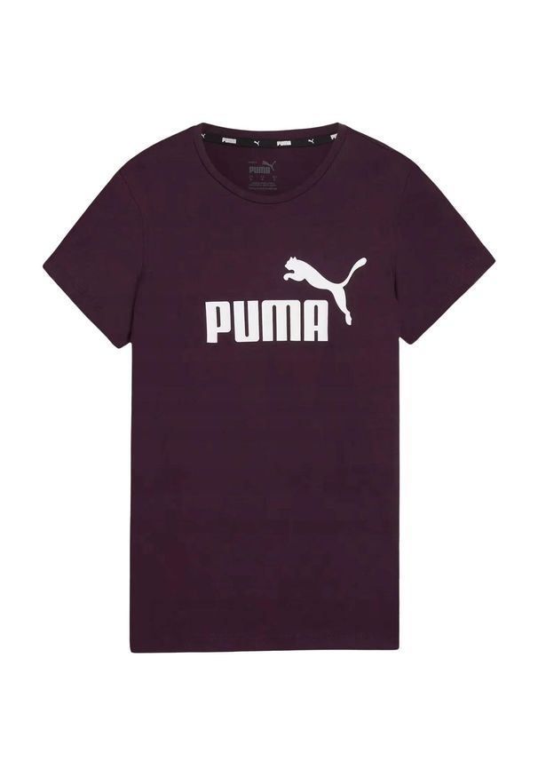 Puma - T-shirt Damski Logo ESS. Kolor: fioletowy