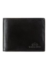 Wittchen - Męski portfel skórzany z miejscem na bilon czarny. Kolor: czarny. Materiał: skóra #1