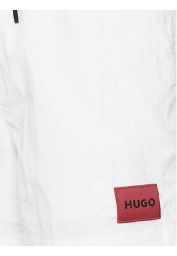 Hugo - HUGO Szorty sportowe Dominica 50493450 Biały Regular Fit. Kolor: biały. Materiał: syntetyk. Styl: sportowy