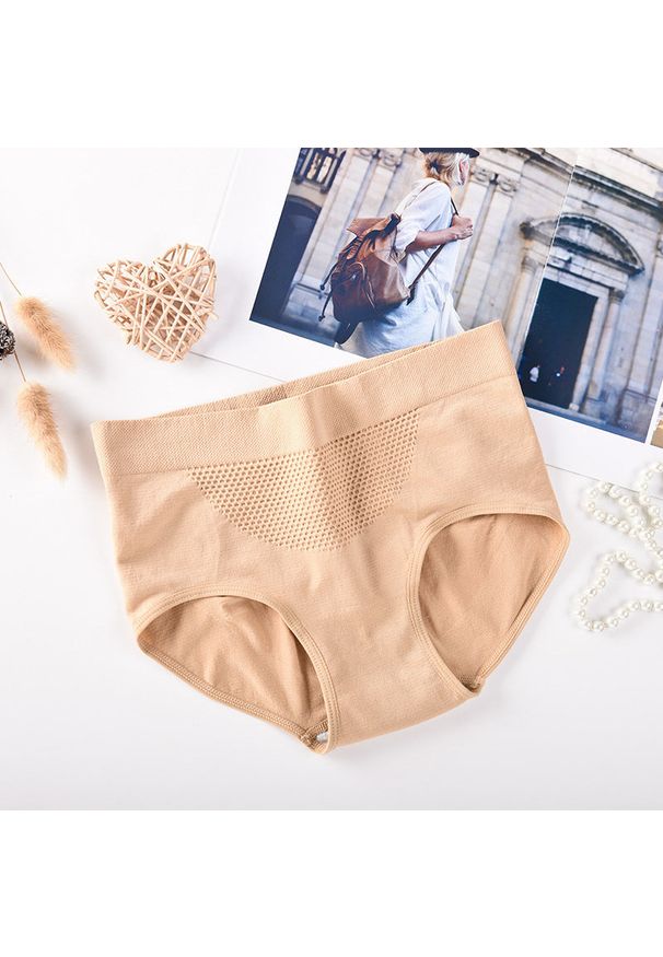 Intica - Figi modelujące sylwetkę z przewiewnego materiału Neculita. Kolor: beżowy. Materiał: materiał