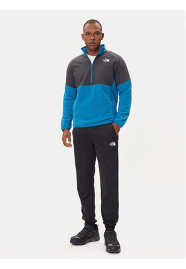 The North Face Polar 1/2 Glacier NF0A89JH Niebieski Regular Fit. Kolor: niebieski. Materiał: syntetyk