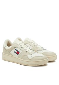 Tommy Jeans Sneakersy Tjm Retro Basket Ess EM0EM01395 Écru. Materiał: skóra #3